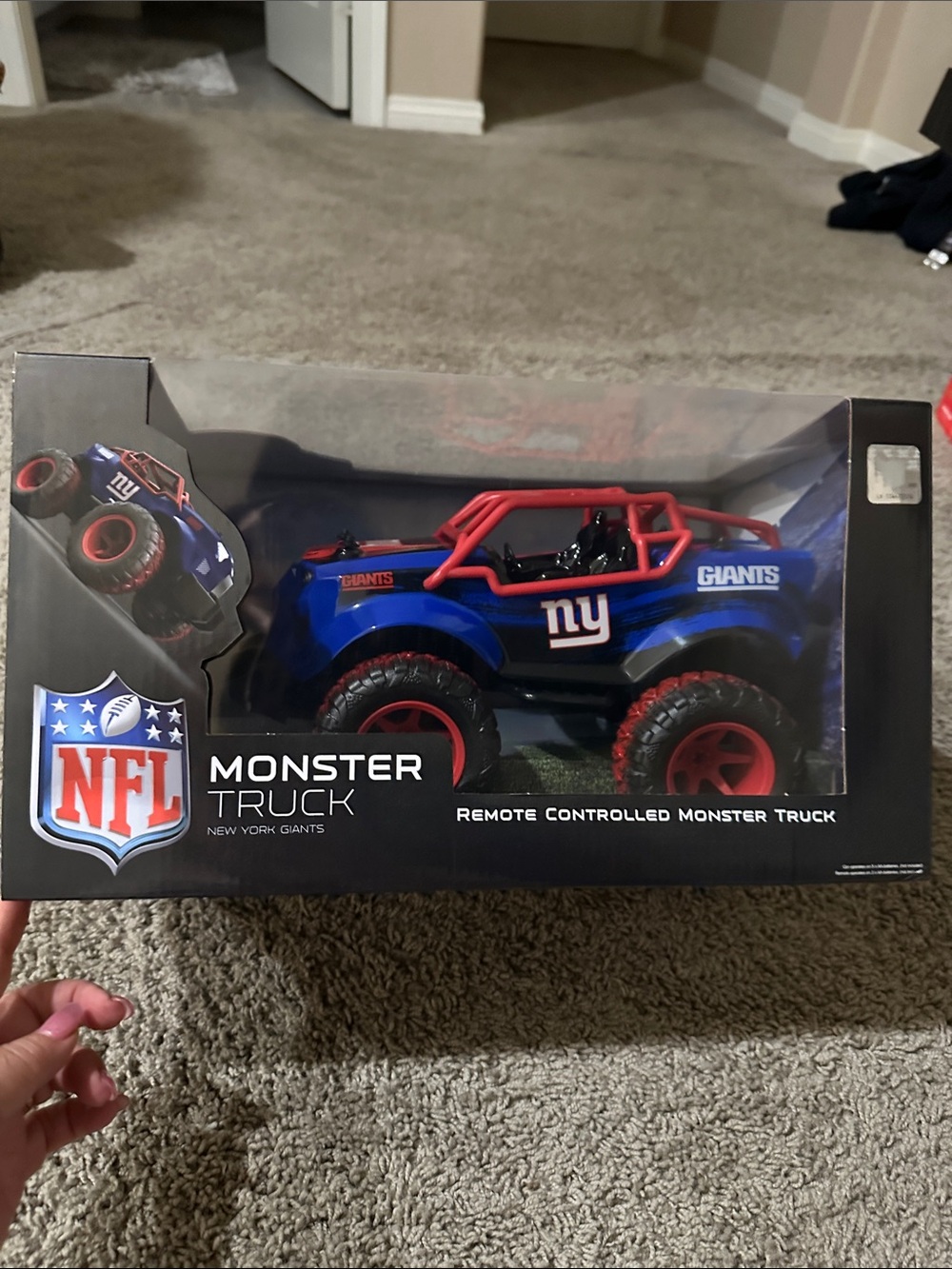 NFL Blue and Red New York Giants Remote Control Monster Truck